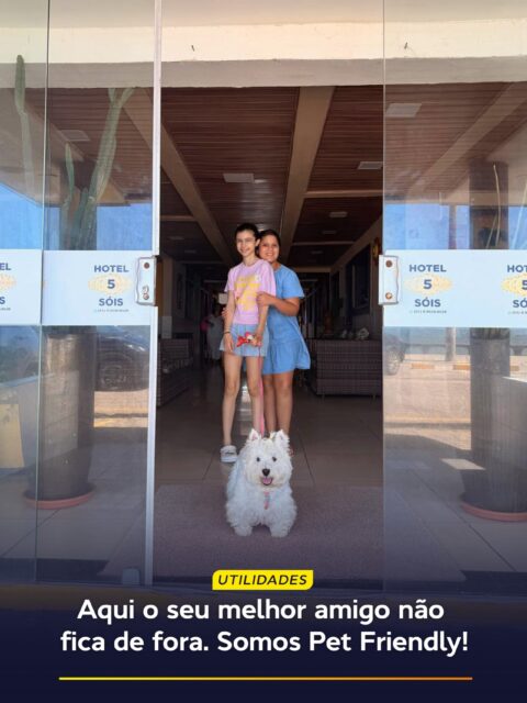 Procurando um hotel em Olinda onde o seu pet seja recebido de braços abertos? Você acabou de encontrar o seu destino!

No Hotel 5 Sóis, somos Pet Friendly e sabemos o quanto é importante viajar com tranquilidade, sem precisar se preocupar com onde deixar o seu amigo de quatro patas. Troque a preocupação pela alegria de criar novas memórias juntos de frente para o mar.

Consulte a nossa equipe no WhatsApp (link na bio) para saber mais sobre as nossas condições e tarifas para pets, e garanta já o seu quarto. O descanso da família completa está garantido! 🐾✨

#HotelPetFriendly #OlindaPE #Hotel5Sois #VemPraOlinda #ViagemComCachorro